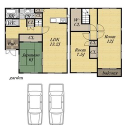 つつじが丘北４丁目戸建ての物件間取画像